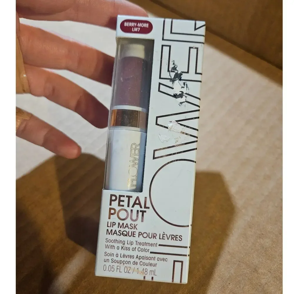 Flower Beauty Petal Pout Lip Mask BERRY-MORE LM7 ~ Tinted Soothing Lip Treatment
